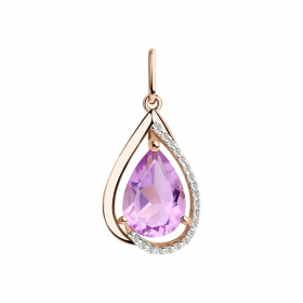 Anhänger mit Amethyst und Zirkonia