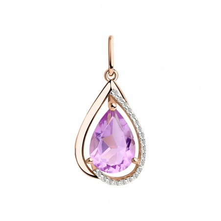 Anhänger mit Amethyst und Zirkonia