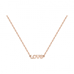 Goldkette mit Anhänger "LOVE"